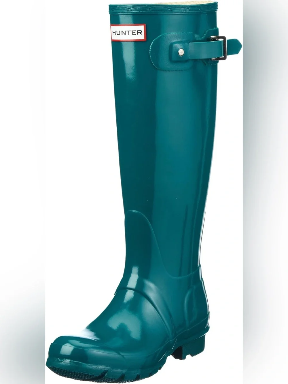Women’s Hunter Original Tall Gloss Boots In Laguna Green Size 7